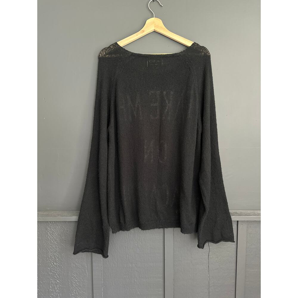 Wildfox White Label Black Take me on Vacation Oversized Knit Sweater Size Small - Picture 5 of 6